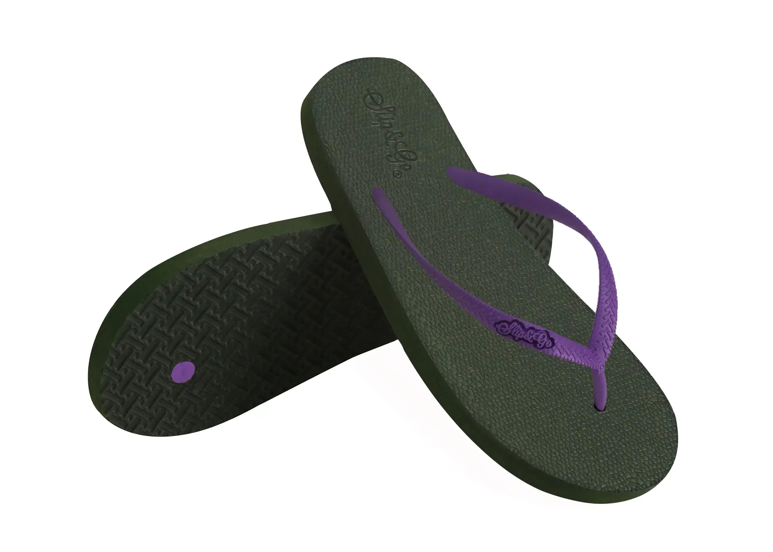 Slip&Go - Natural Olive Green Premium Kids Comfort Slipper 59