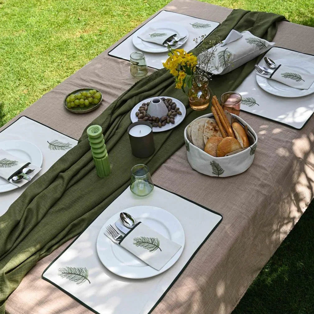 Spring Leaf Cutlery Sleevess Set - Ticas