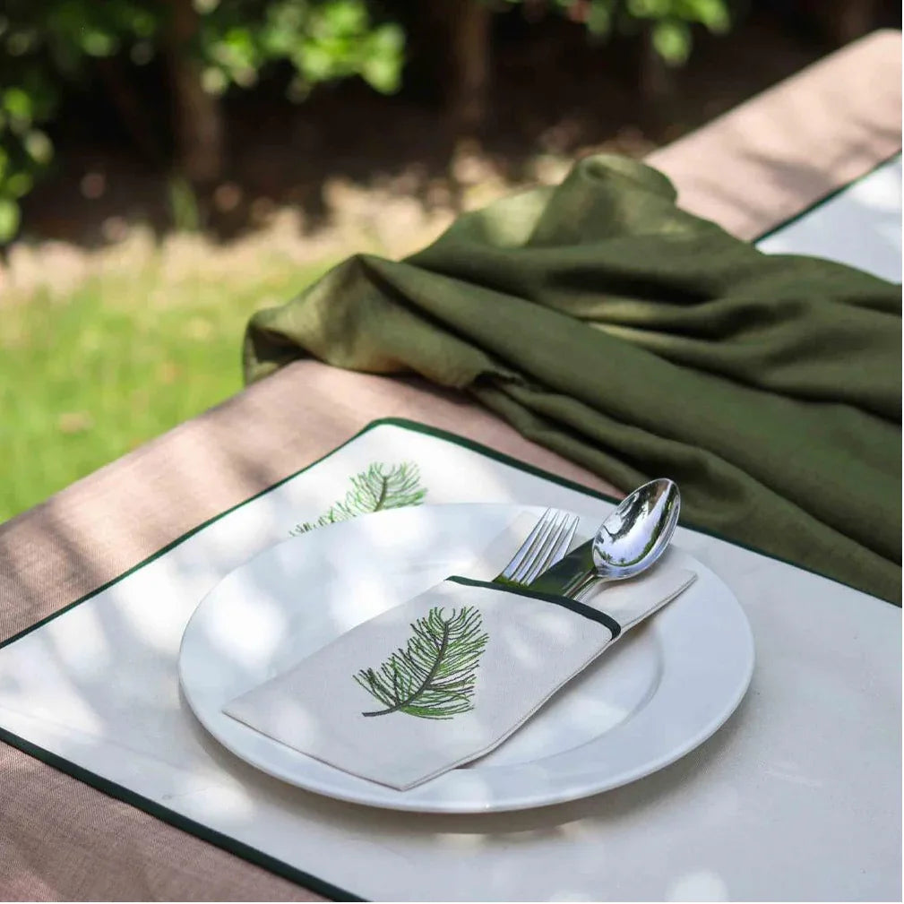 Spring Leaf Cutlery Sleevess Set - Ticas