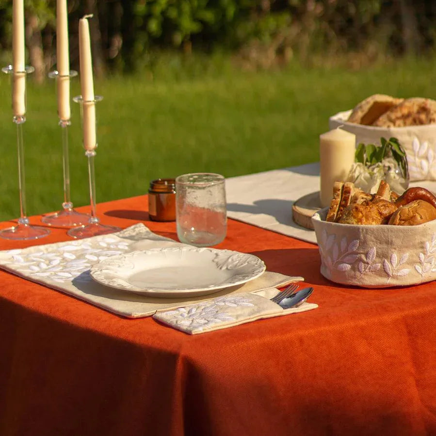 Summer Leaves Cutlery Sleeves Set - Ticas