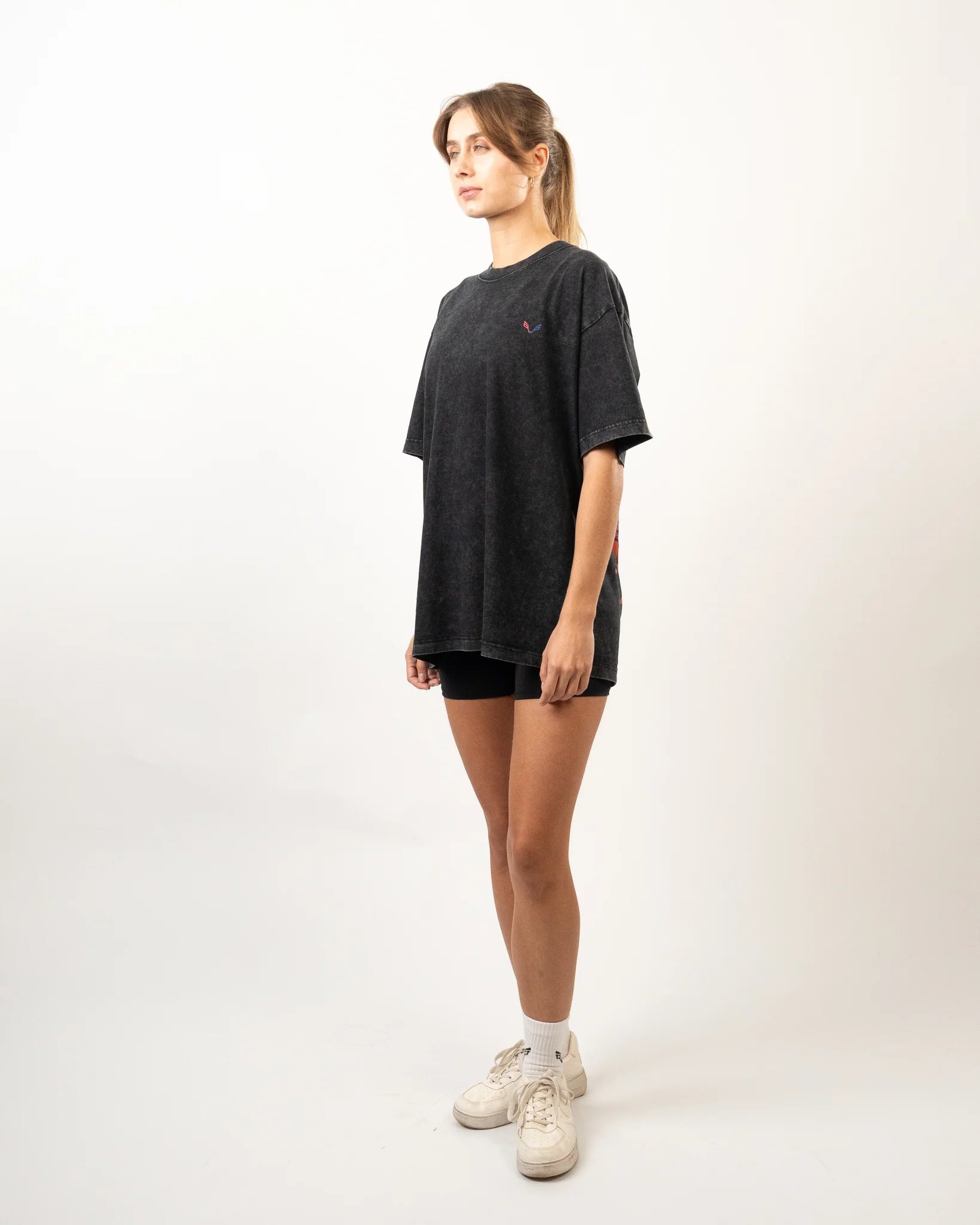 Neon Wolf Design Oversized T-Shirt Women - Bfeerce 5