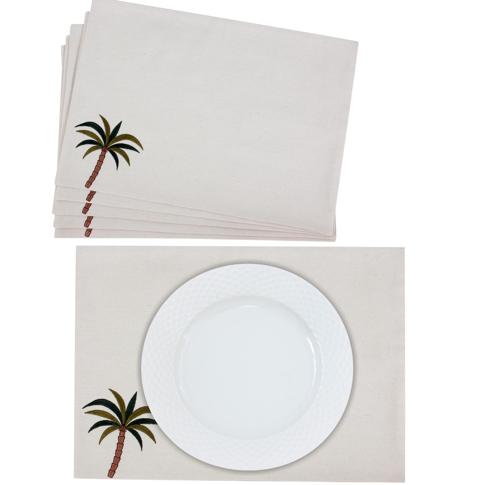 Tropical Palm Placemats Set - Ticas