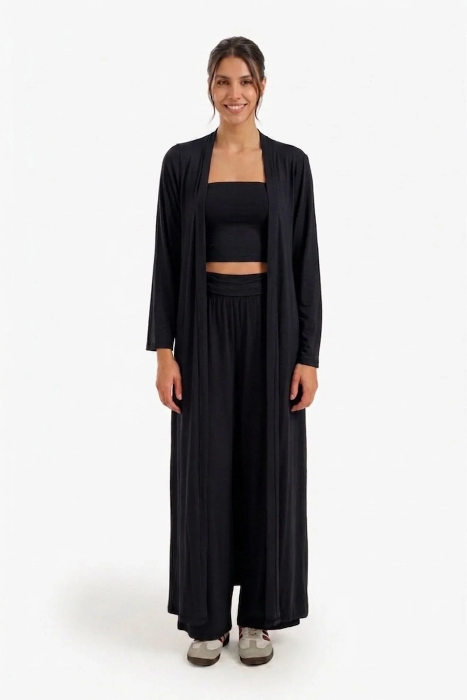 Relaxed Longline Lounge Cardigan - Carina 5