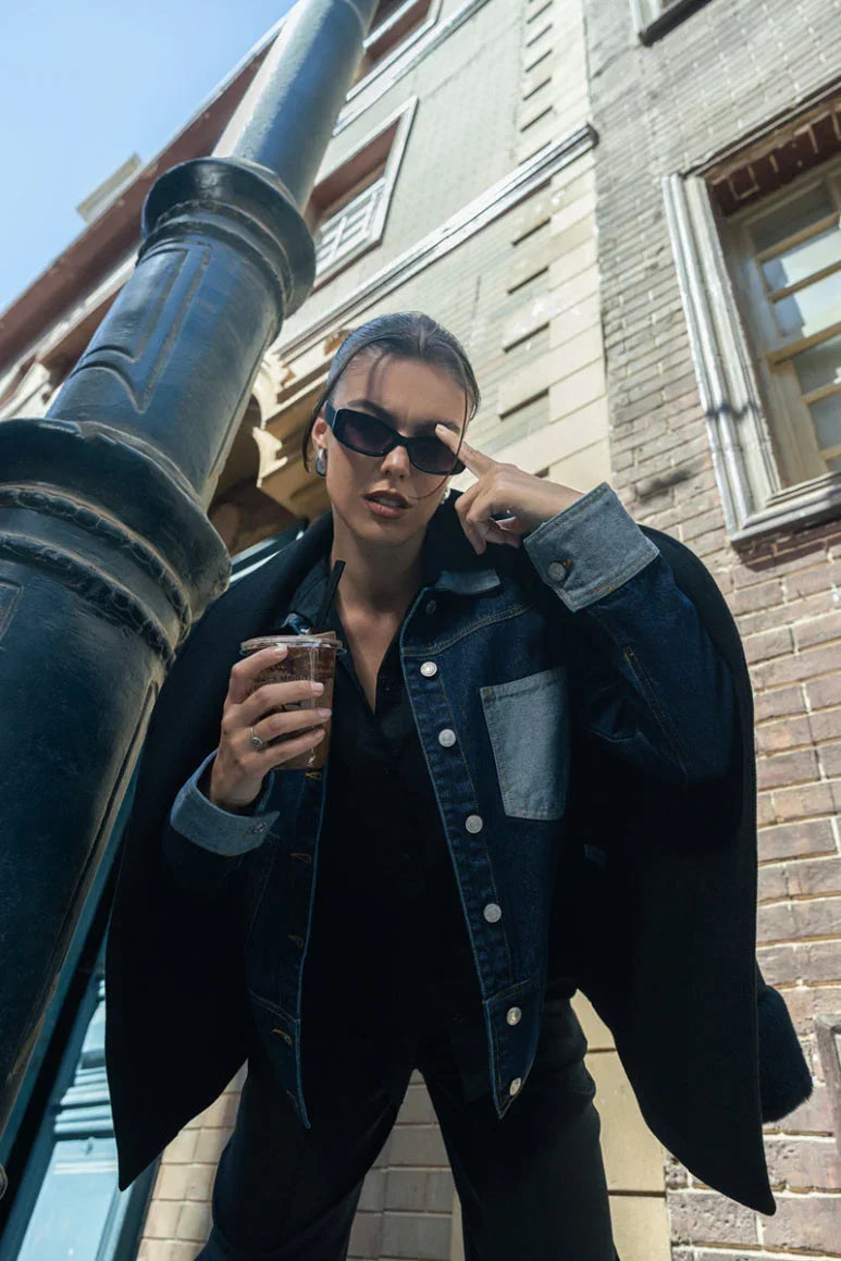 Clue - Two-Tone Denim Jacket 1