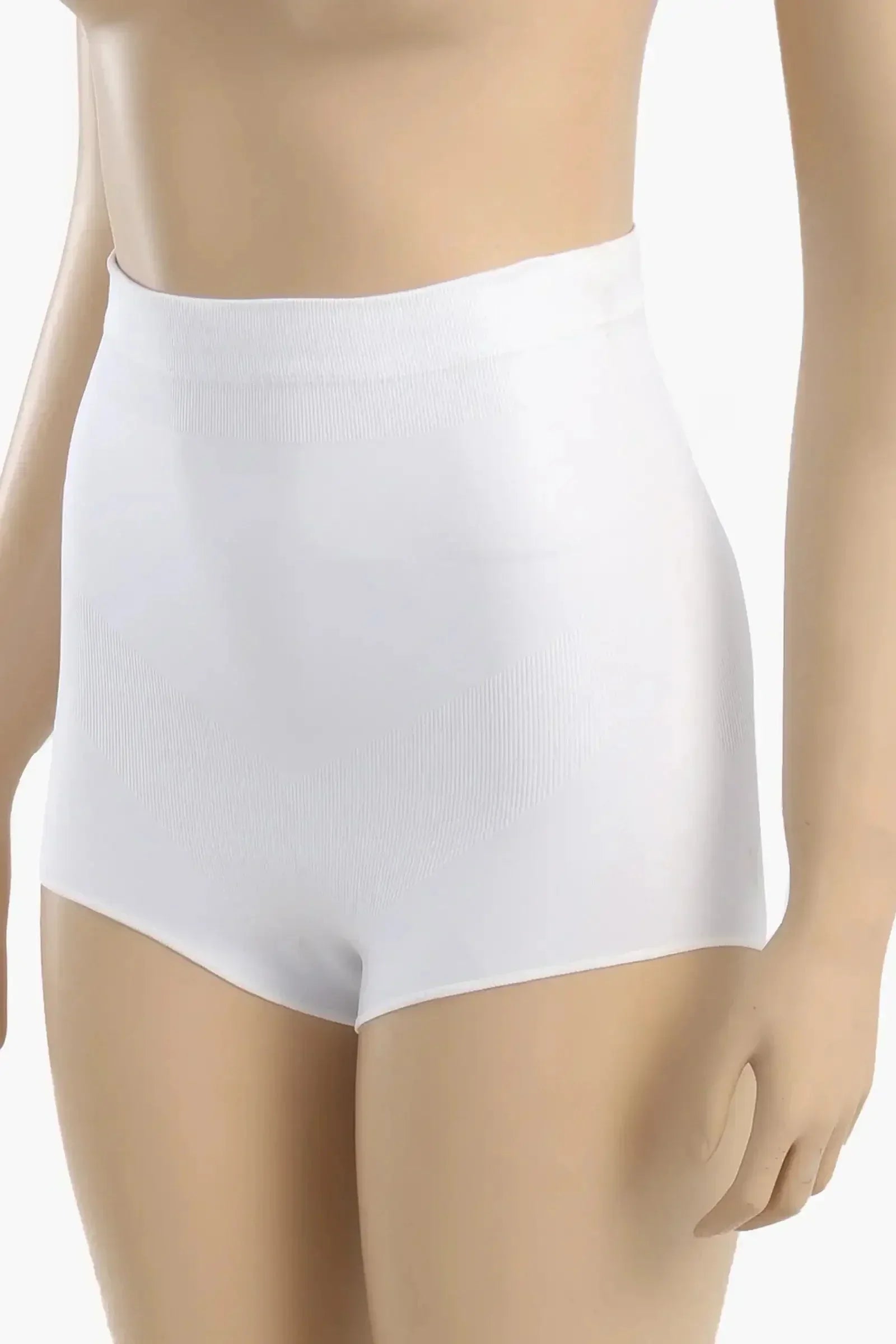 Carina - White Seamless Brief Corset 1