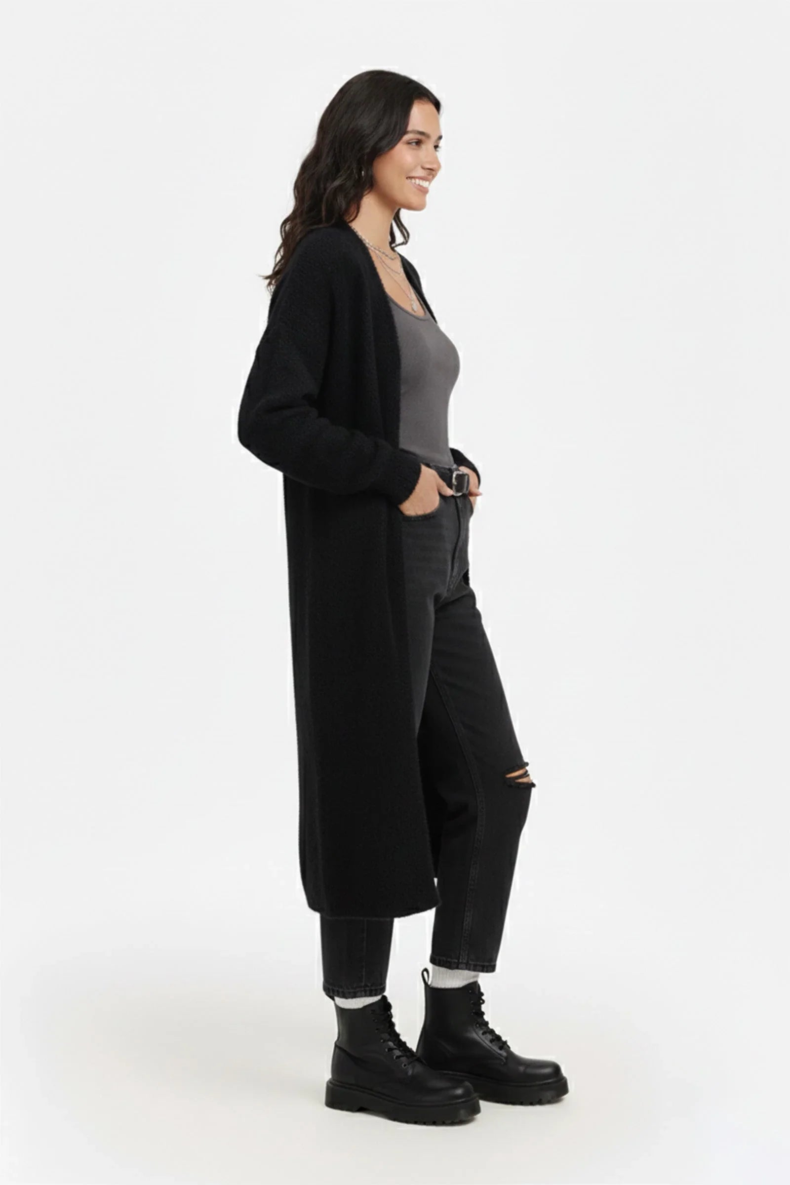 Carina - Open Neckline Cardigan 2