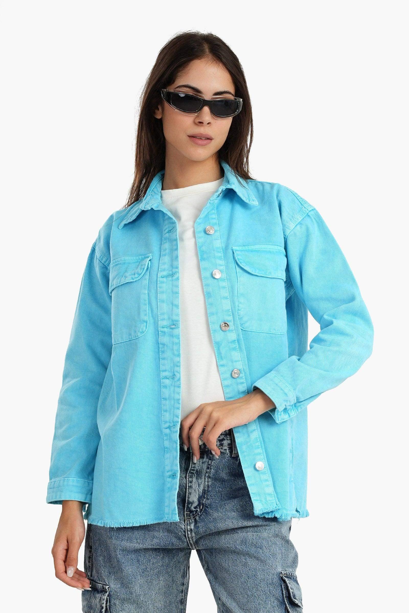 Carina - Denim Shirt with Chest Pockets 4