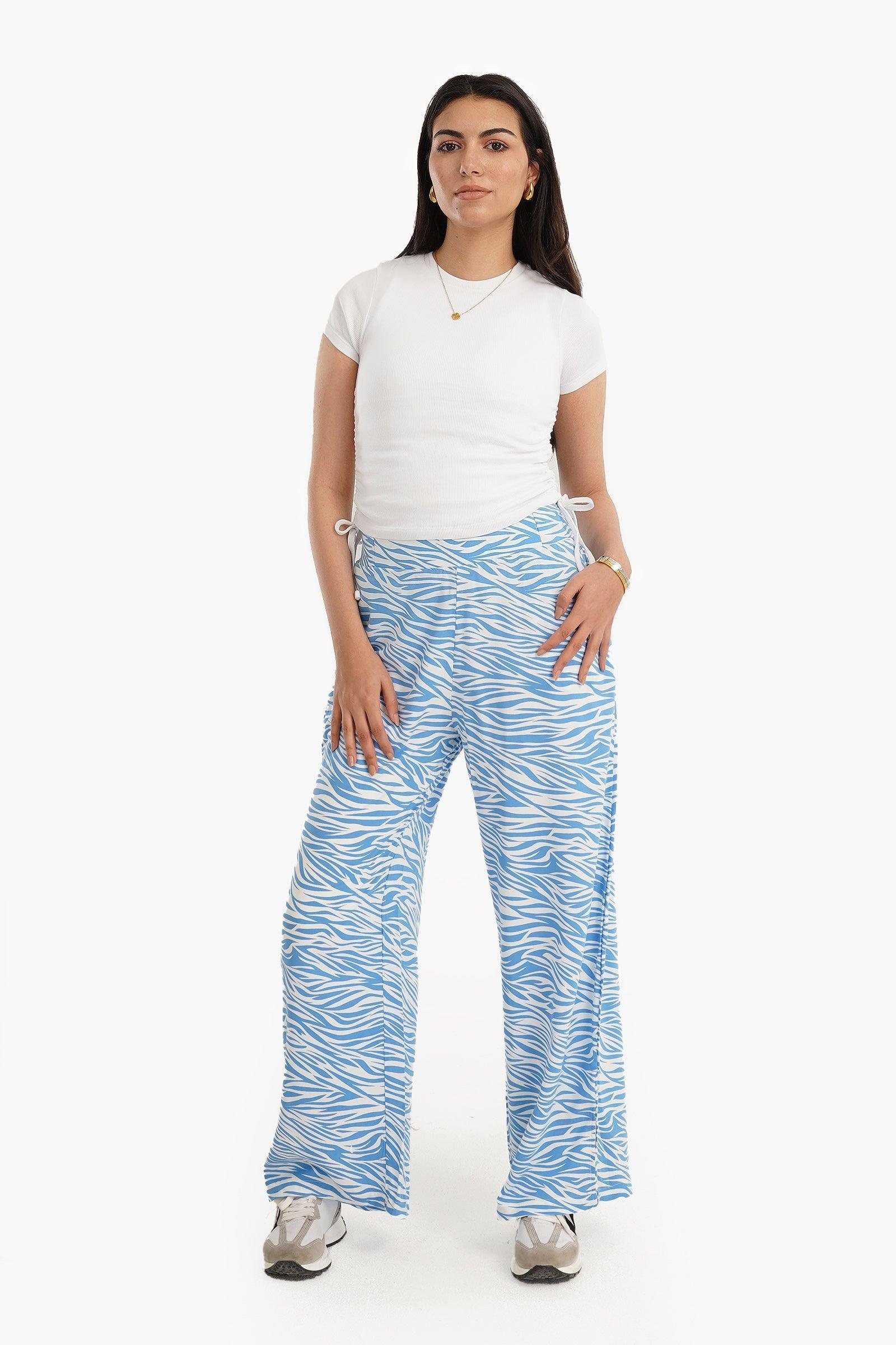 Clue - Zebra Print Pants with Slits 7
