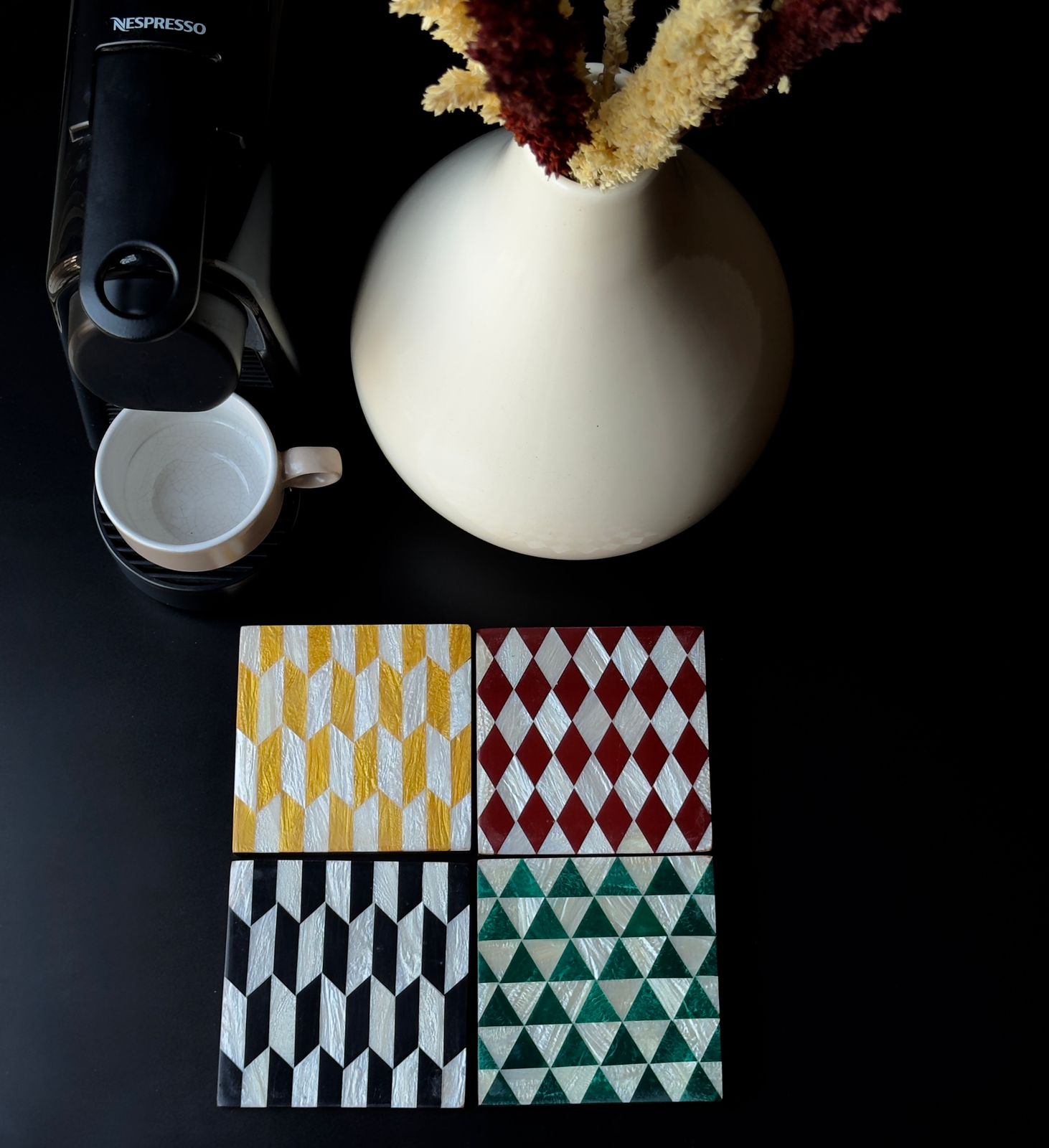 Lavender - Sadaf Coaster Set 1