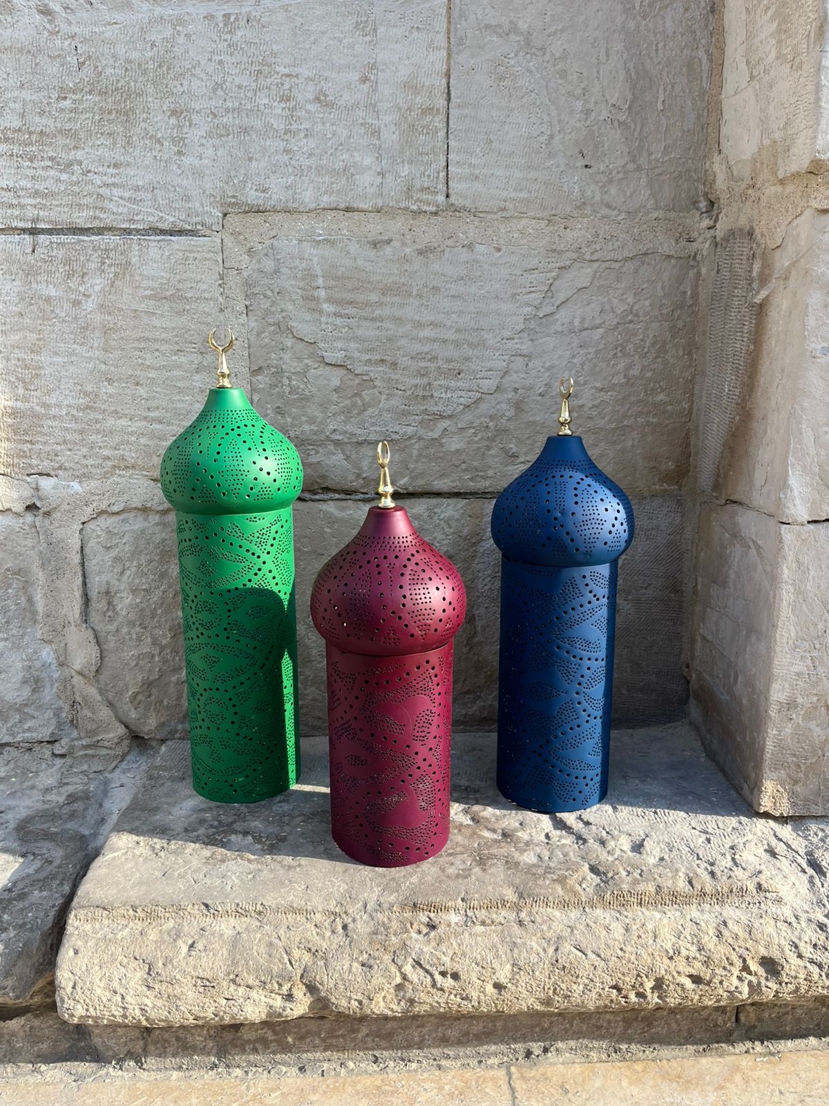 Lavender - Colored Metal Minarets 50 cm 1