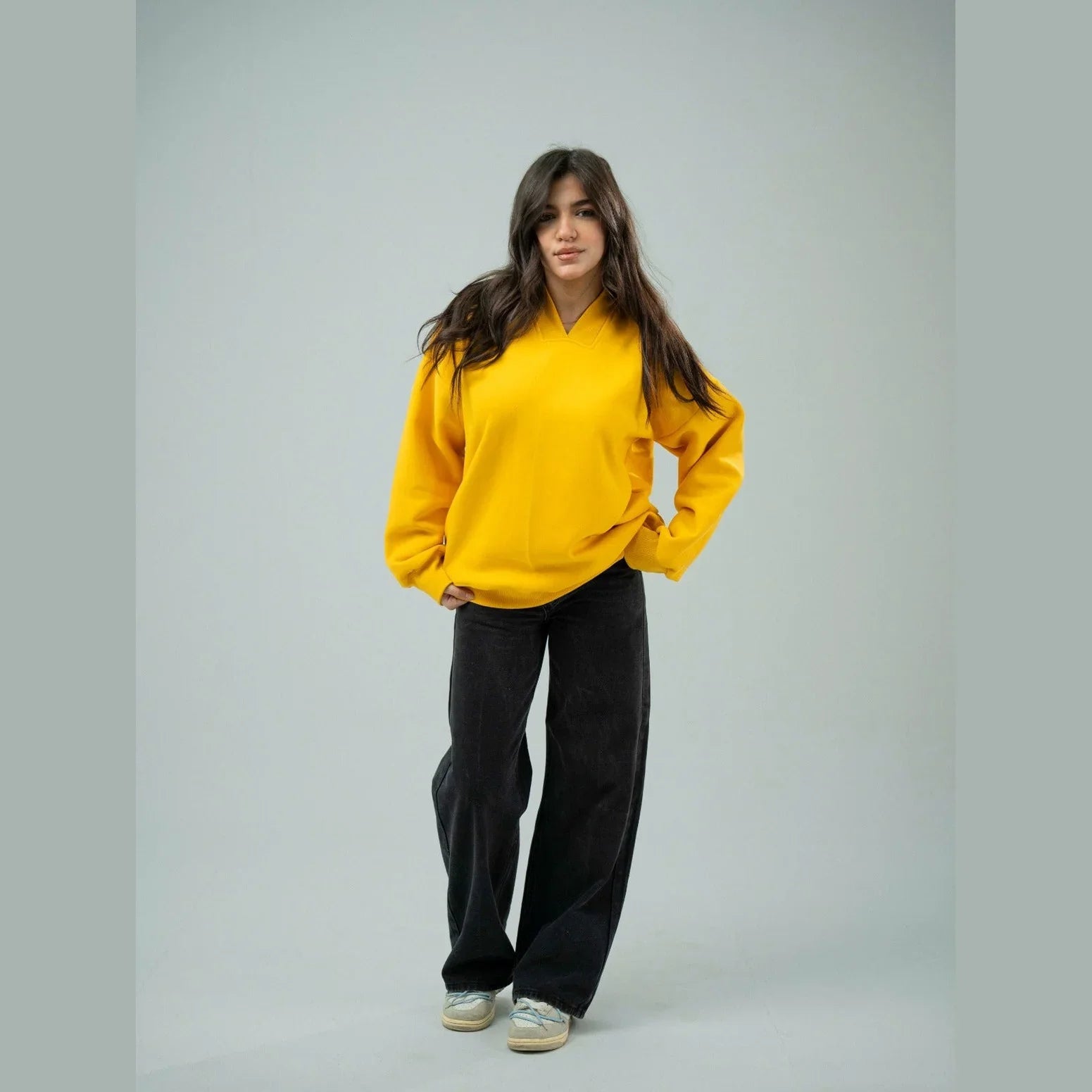 Fade Out Designs - Plain Yellow Sweatshirt 2