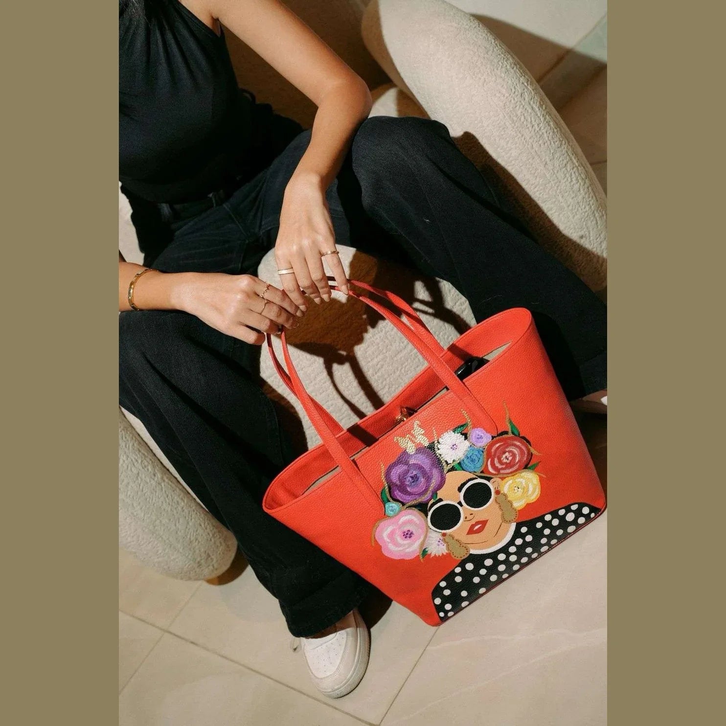 Nart - Golen Floral Red 6