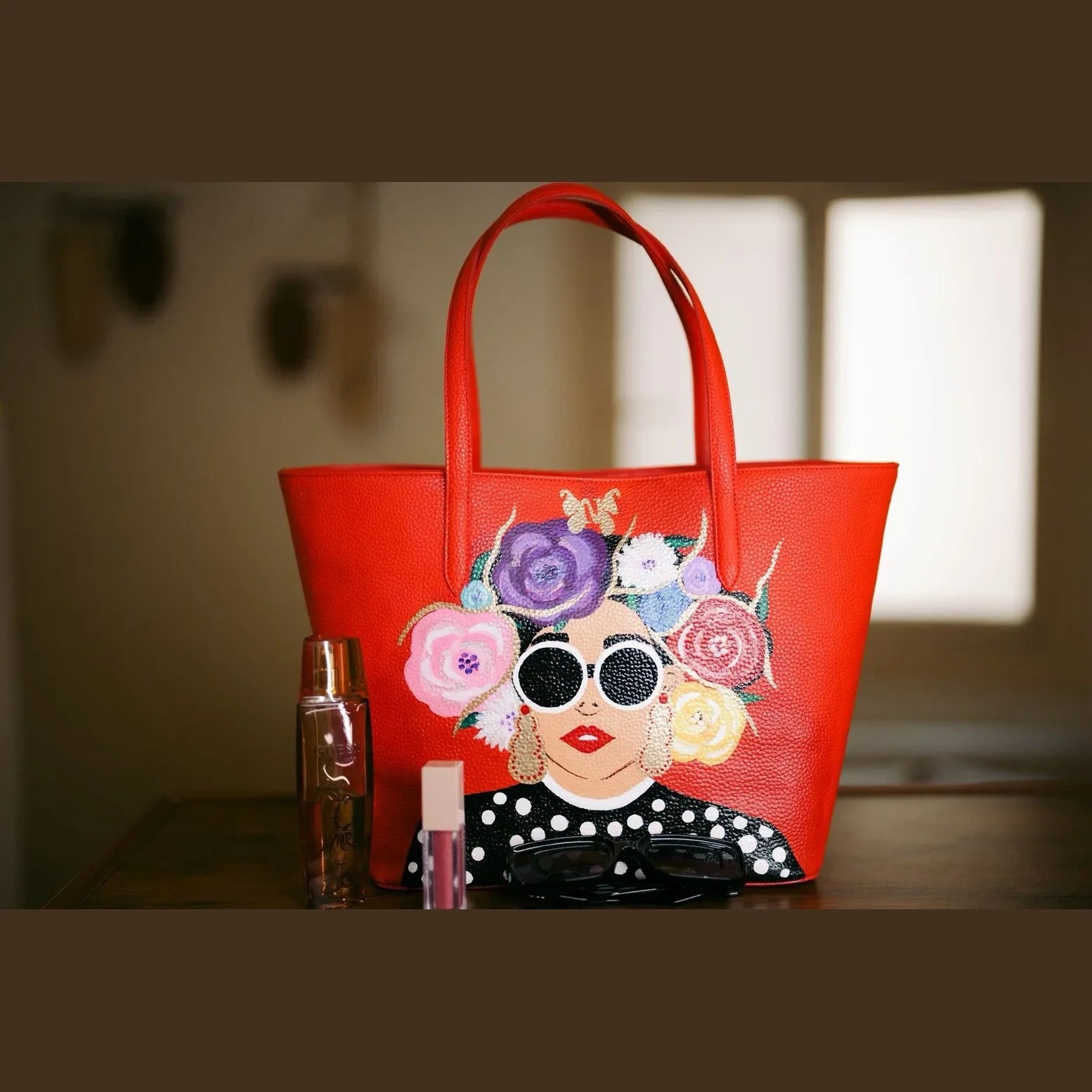 Nart - Golen Floral Red 1