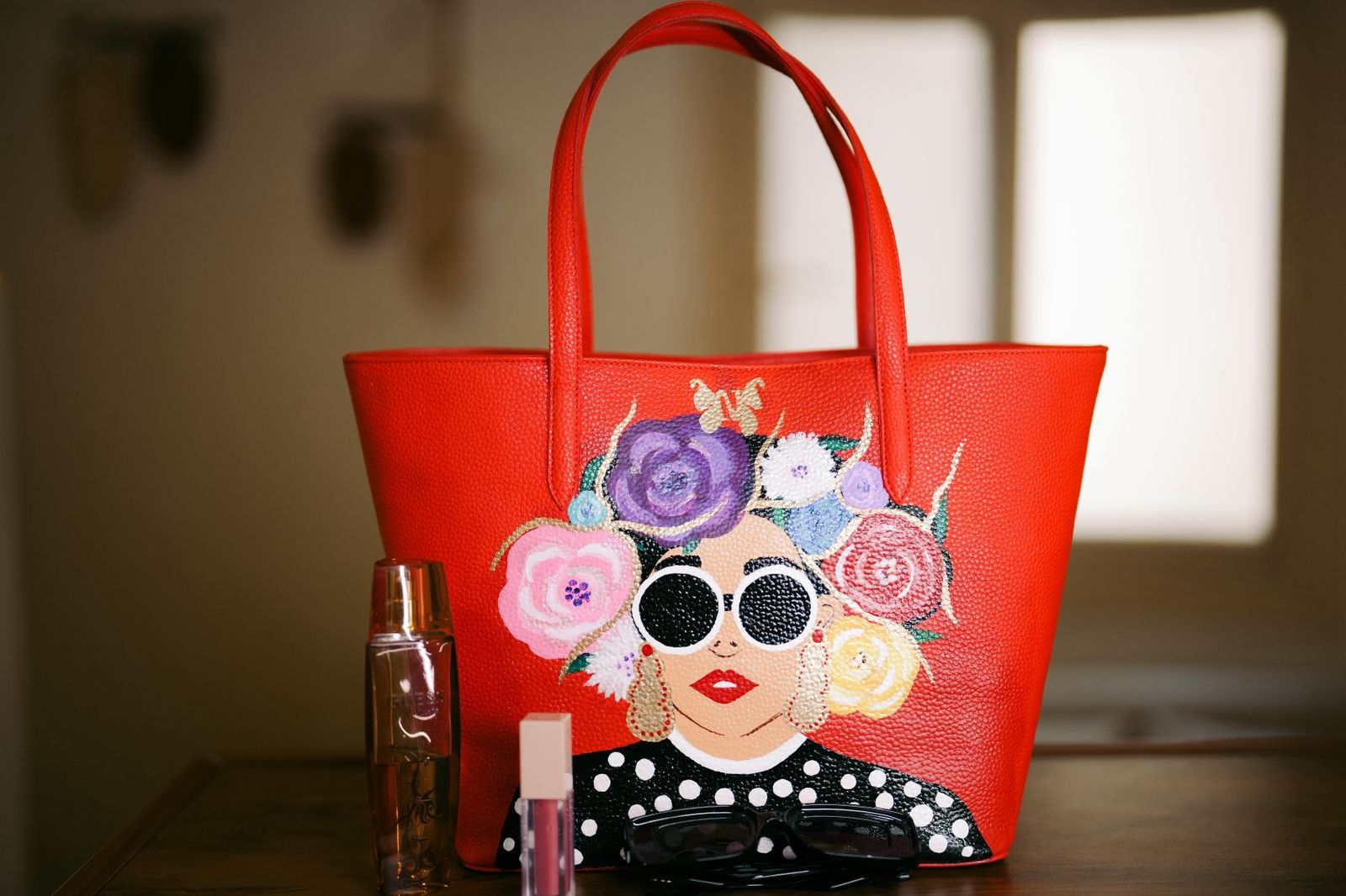Nart - Golen Floral Red 1