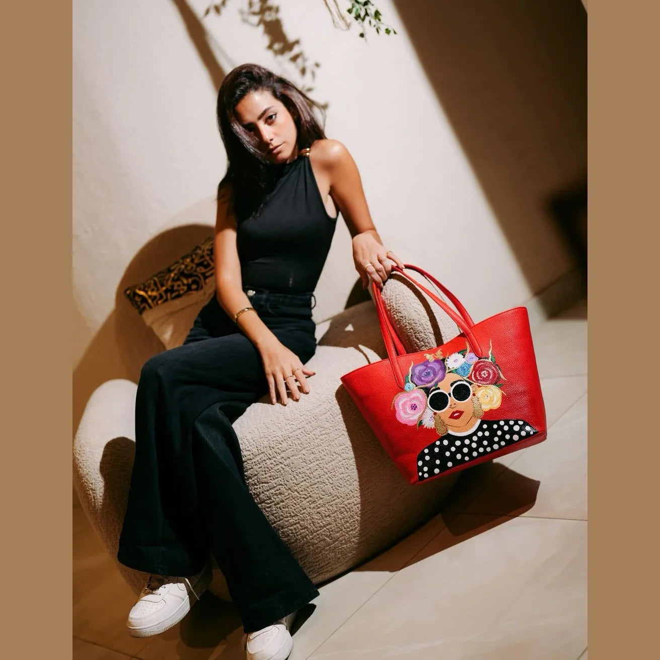 Nart - Golen Floral Red 5