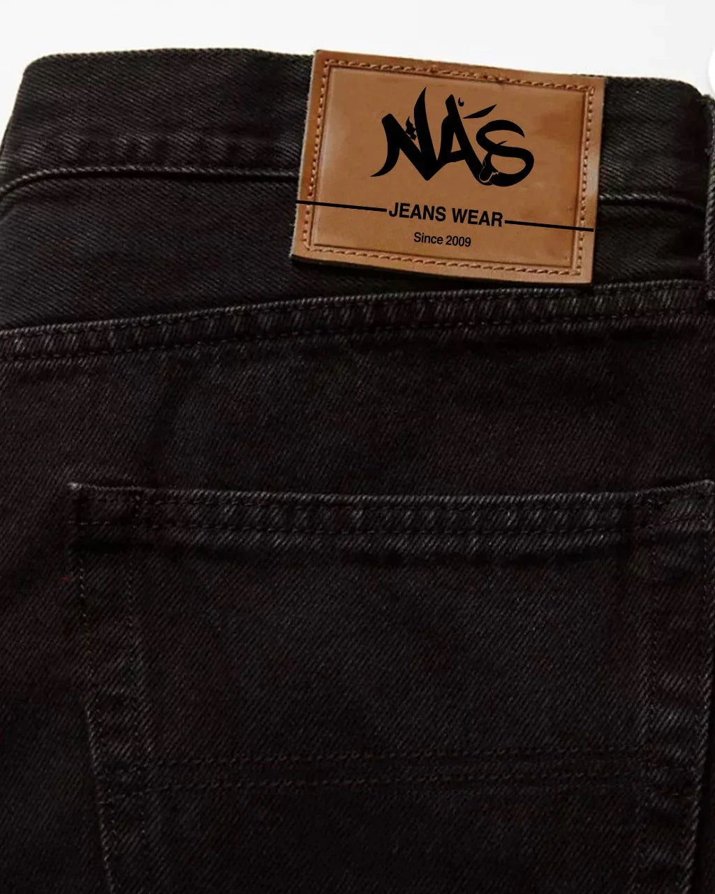 NAS Trends - Straight Unisex Denim Pant - Black 2