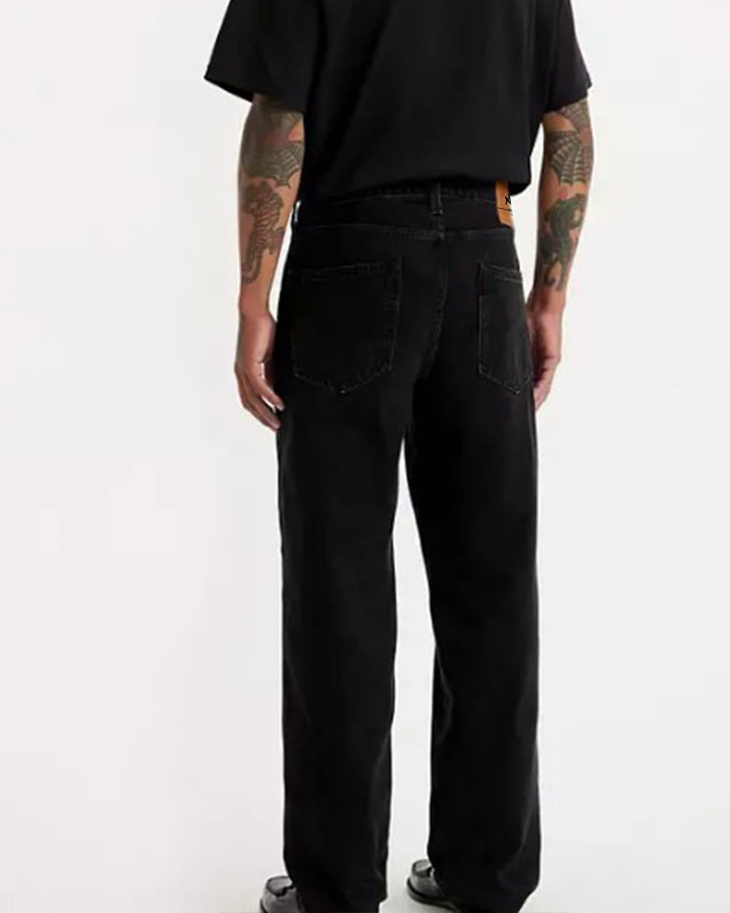 Straight Unisex Denim Pant - Black M - NAS Trends