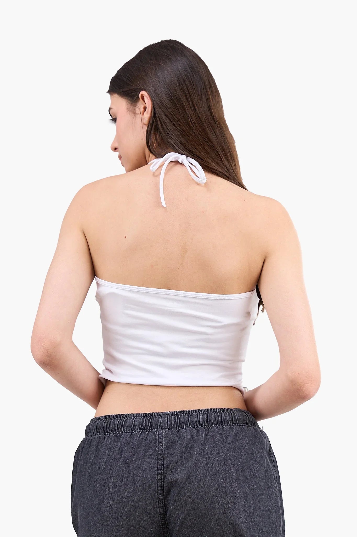Backless Halter Neck Top - Clue - Babazzaro