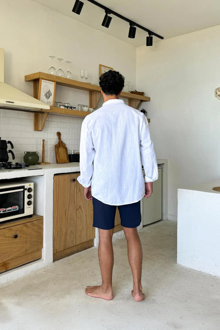 Off White Linen Shirt - Comfowear