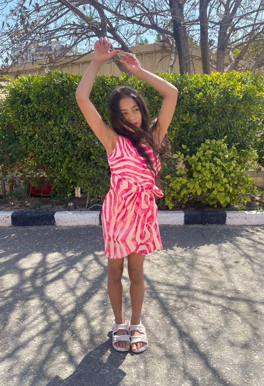 Berries - Pink zebra dress 3