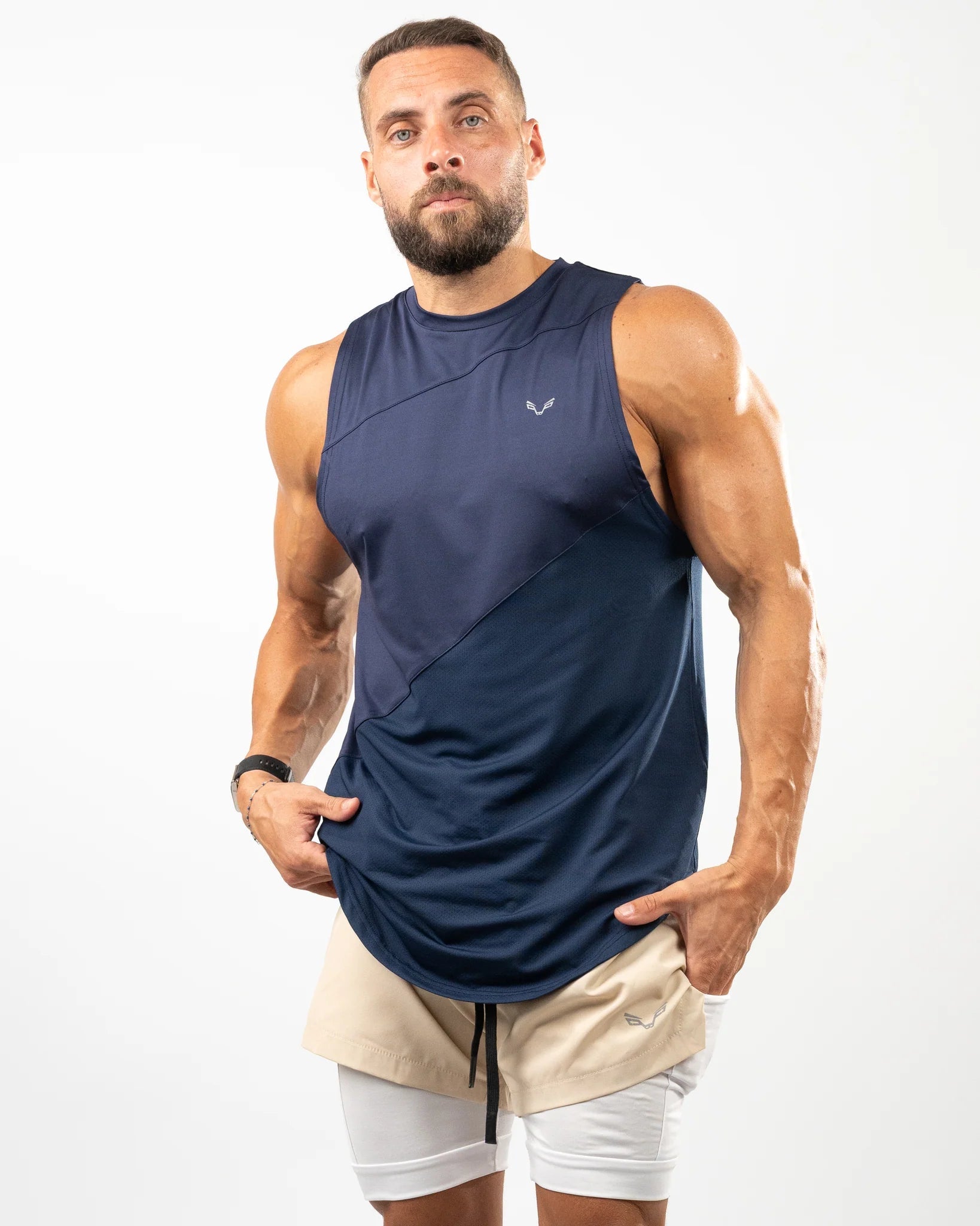 BFEERCE 2 - in - 1 Performance Shorts – Sand - Bfeerce - Babazzaro