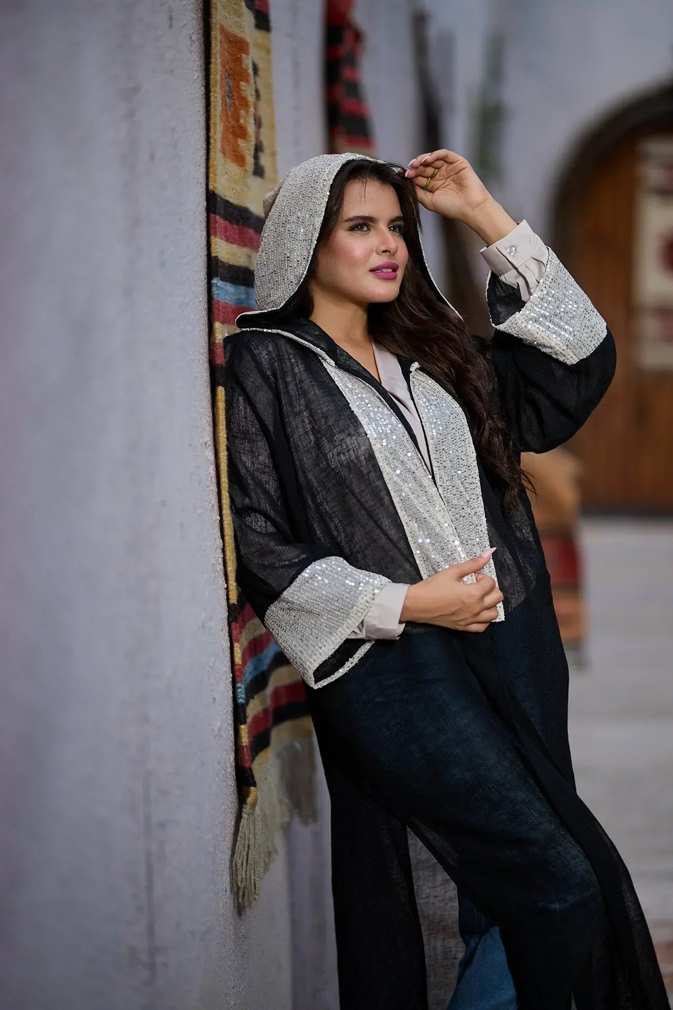 Black myno kimono - Dress Code - Babazzaro