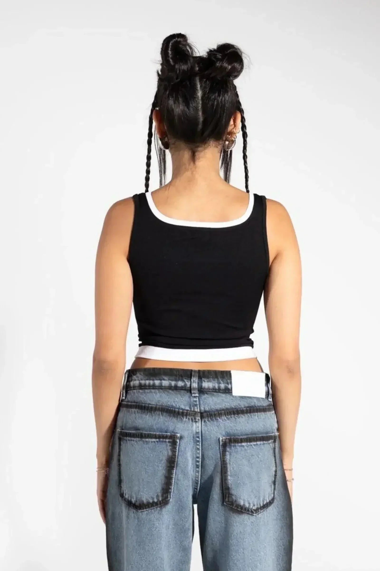 Carina - Black/White - Tank Top 3