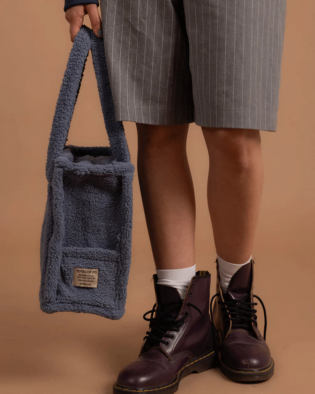 In your shoe - Blue Boxy Tote Bag 1