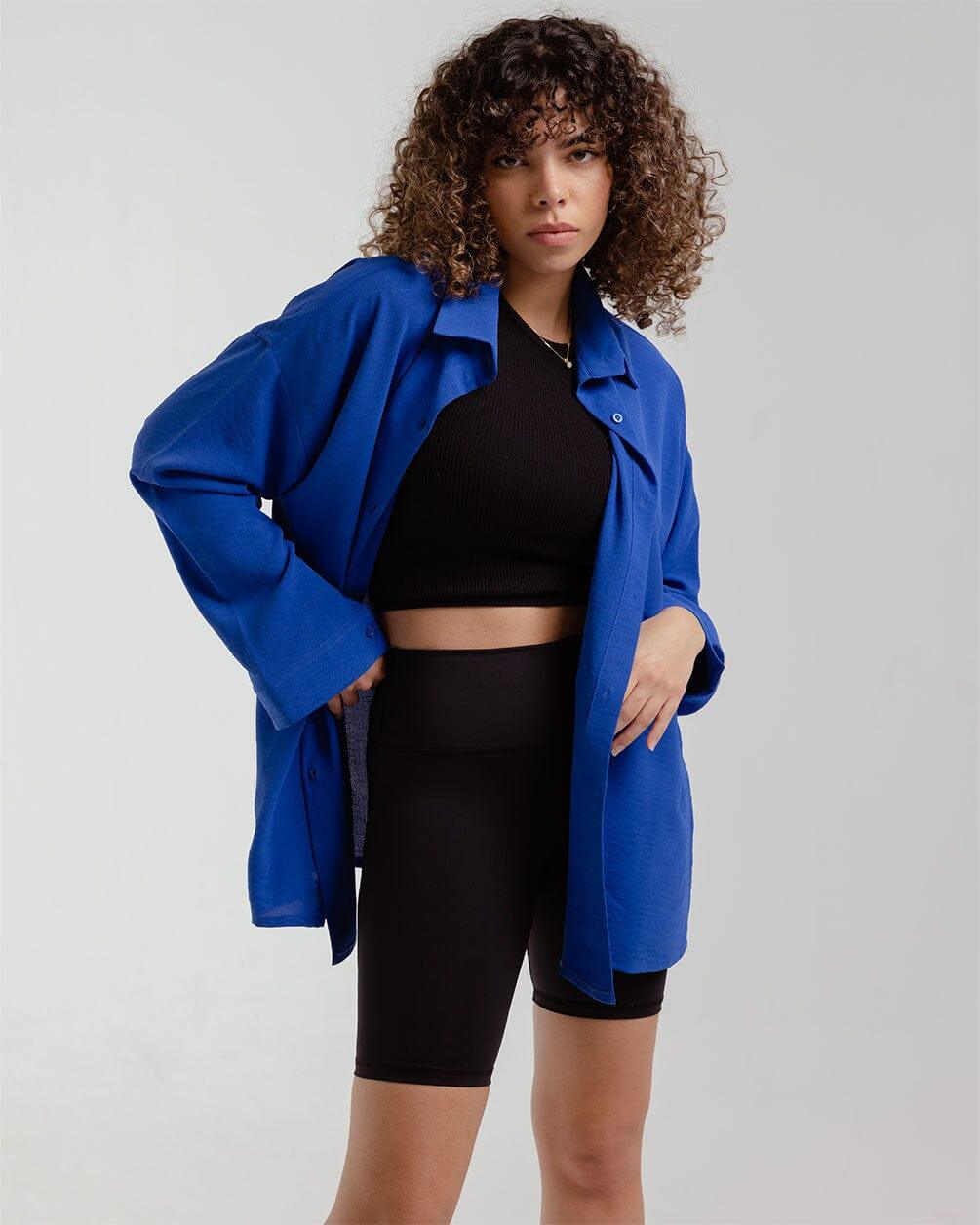 In your shoe - Blue Oversized Shirt 1