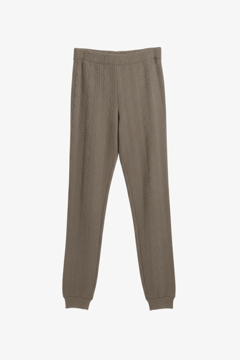 Cable Knit Pattern Pyjama Set - Carina - Babazzaro