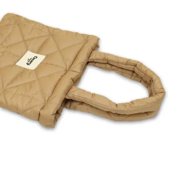 Covery - Brown Puffy Tote Bag 3