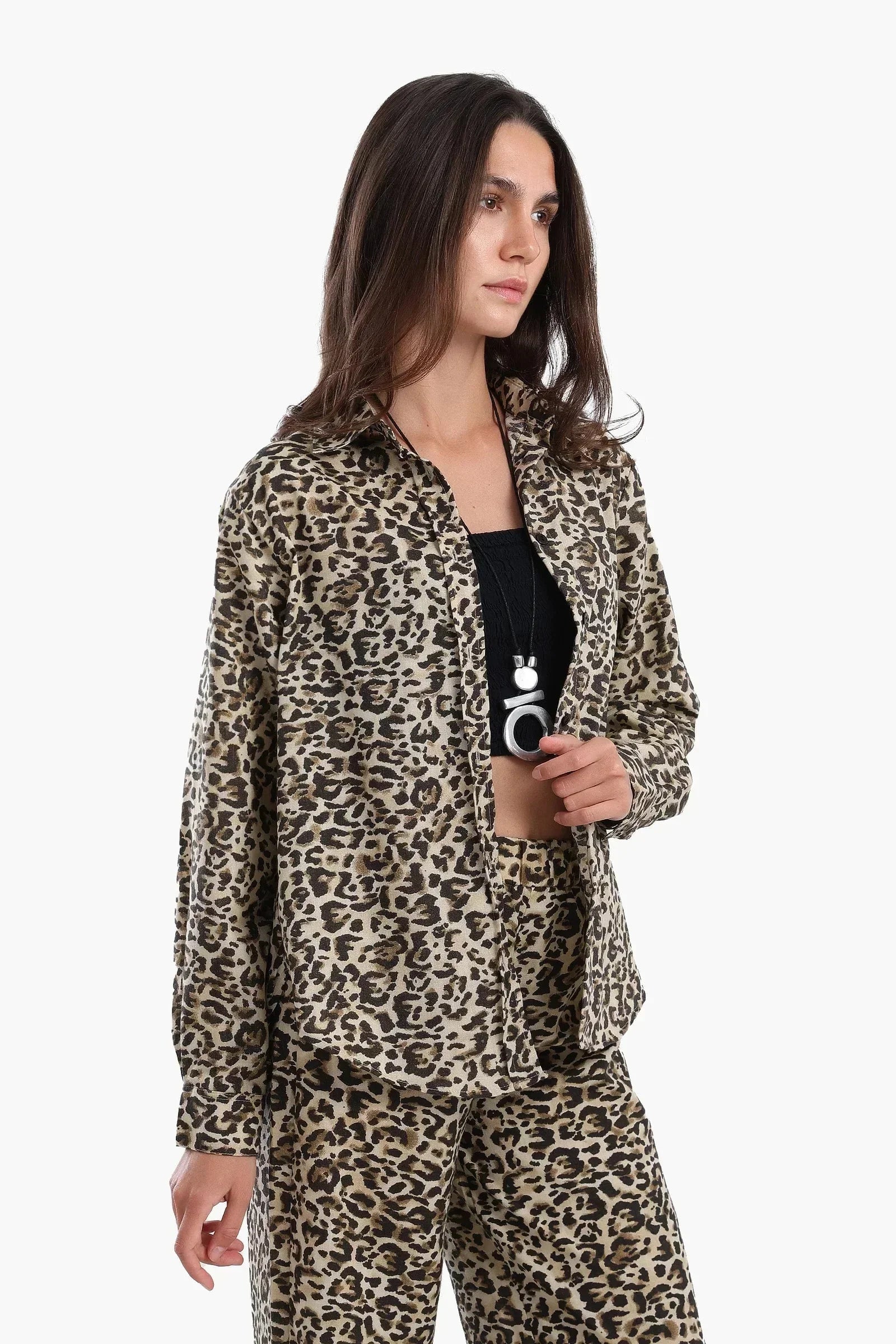 Carina - Animal Print Colored Shirt 4
