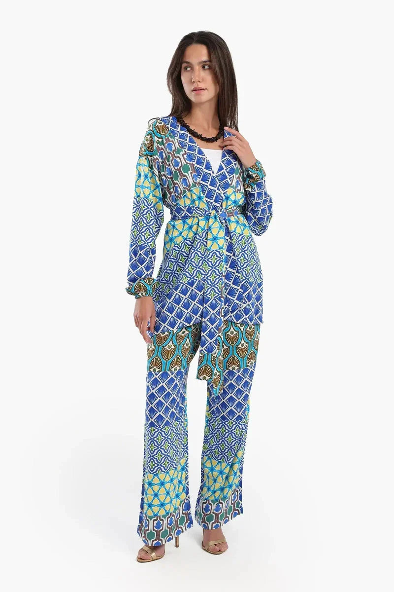 Carina - Printed Multi Patterned Kimono 5