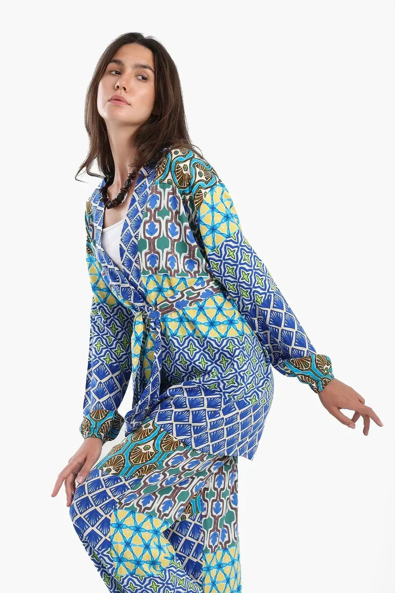 Carina - Printed Multi Patterned Kimono 2