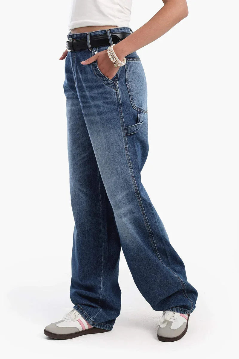 Carina - High Waist Washed Jeans 2