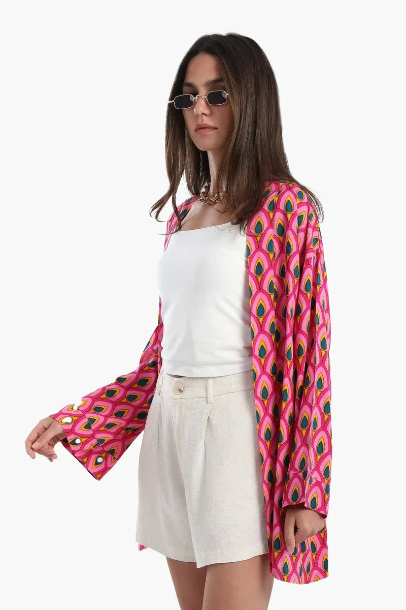 Carina - Peacock Pattern Kimono 10