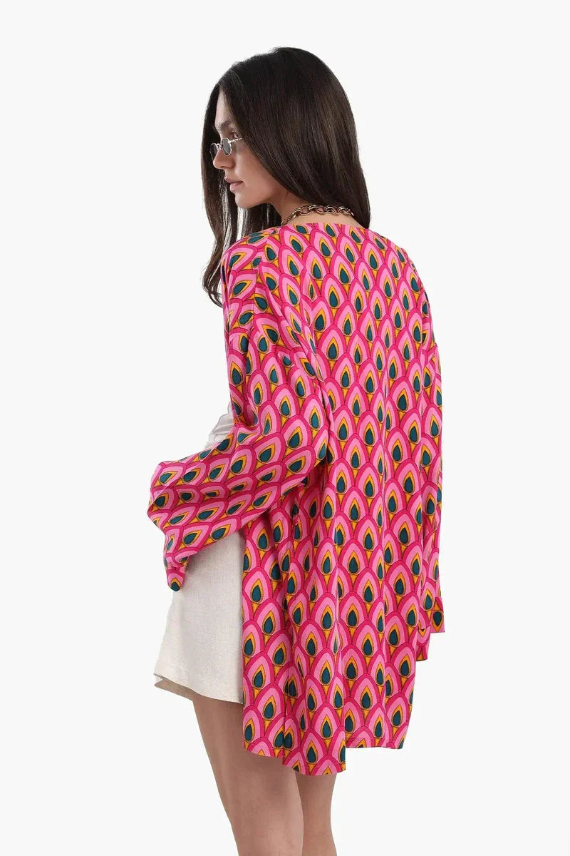 Carina - Peacock Pattern Kimono 6