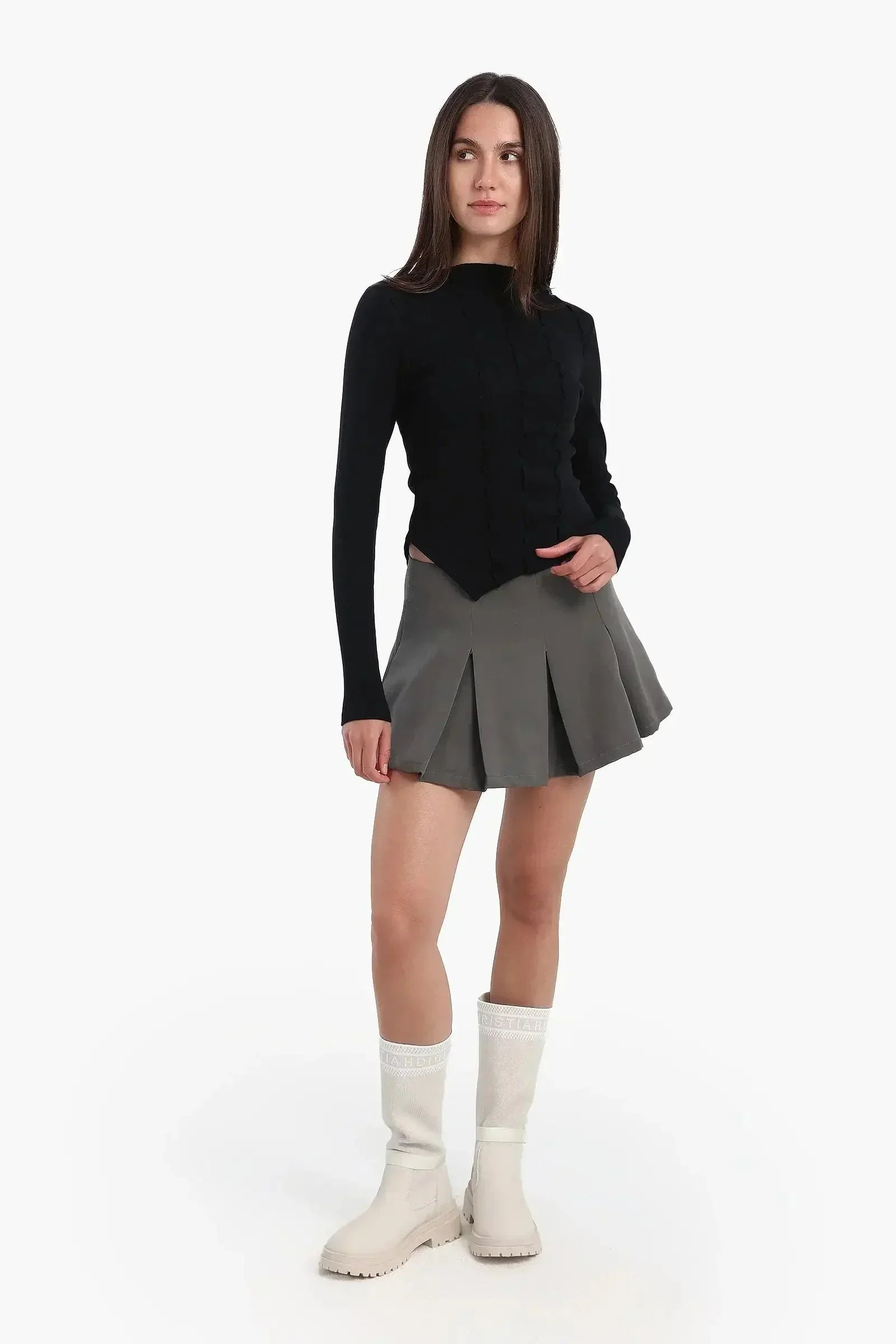 Carina - Asymmetrical Frilled Top 9