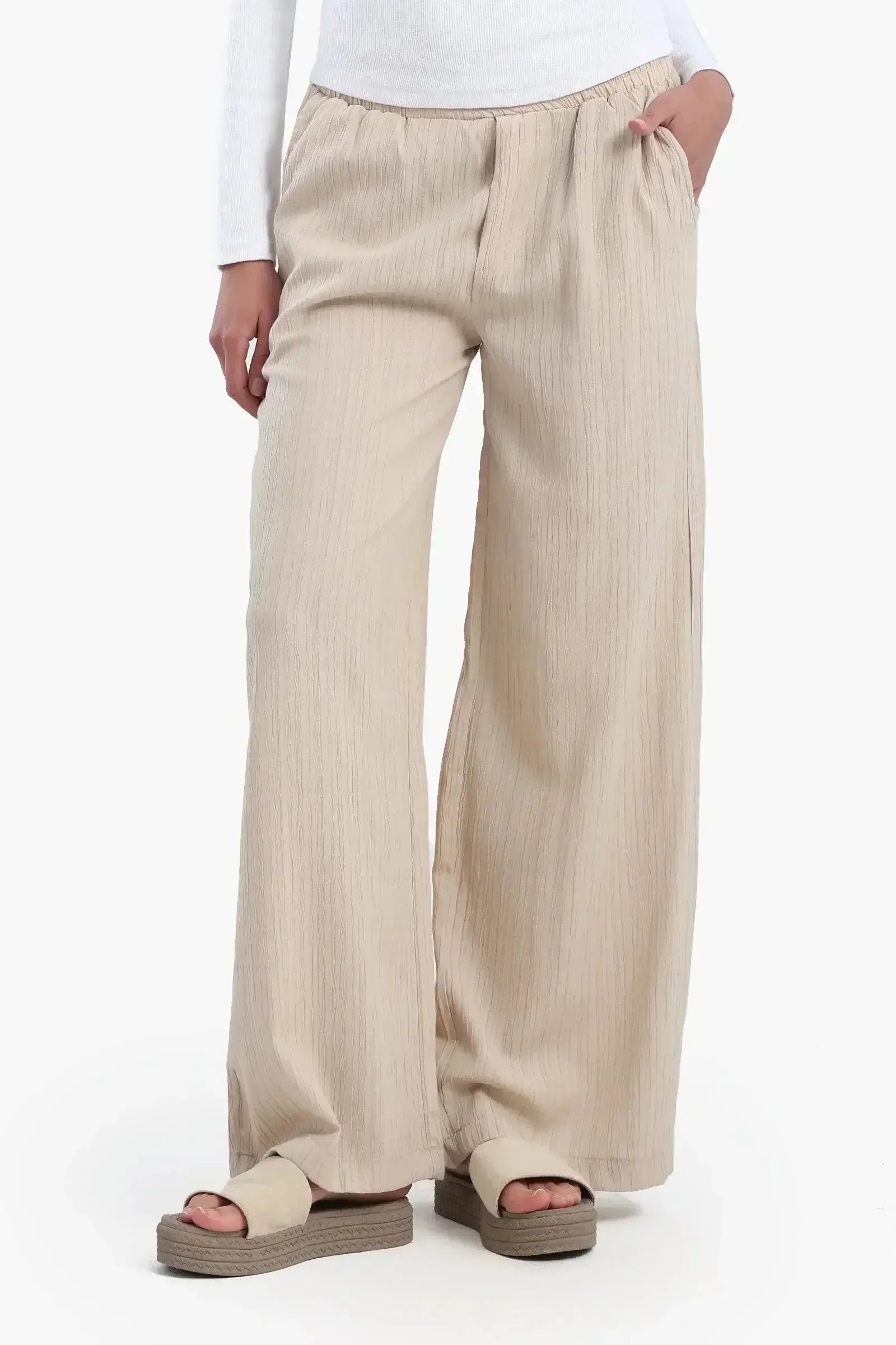 Carina - Comfy Self Pattern Pants 3
