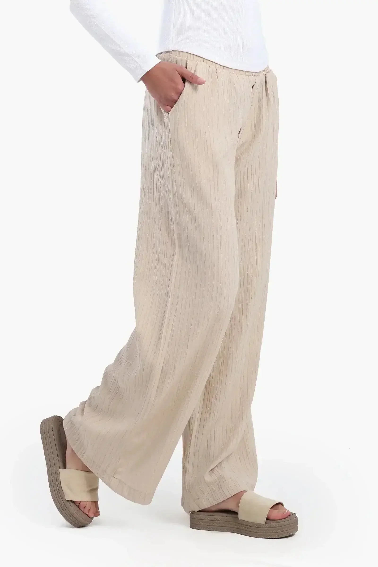 Carina - Comfy Self Pattern Pants 1