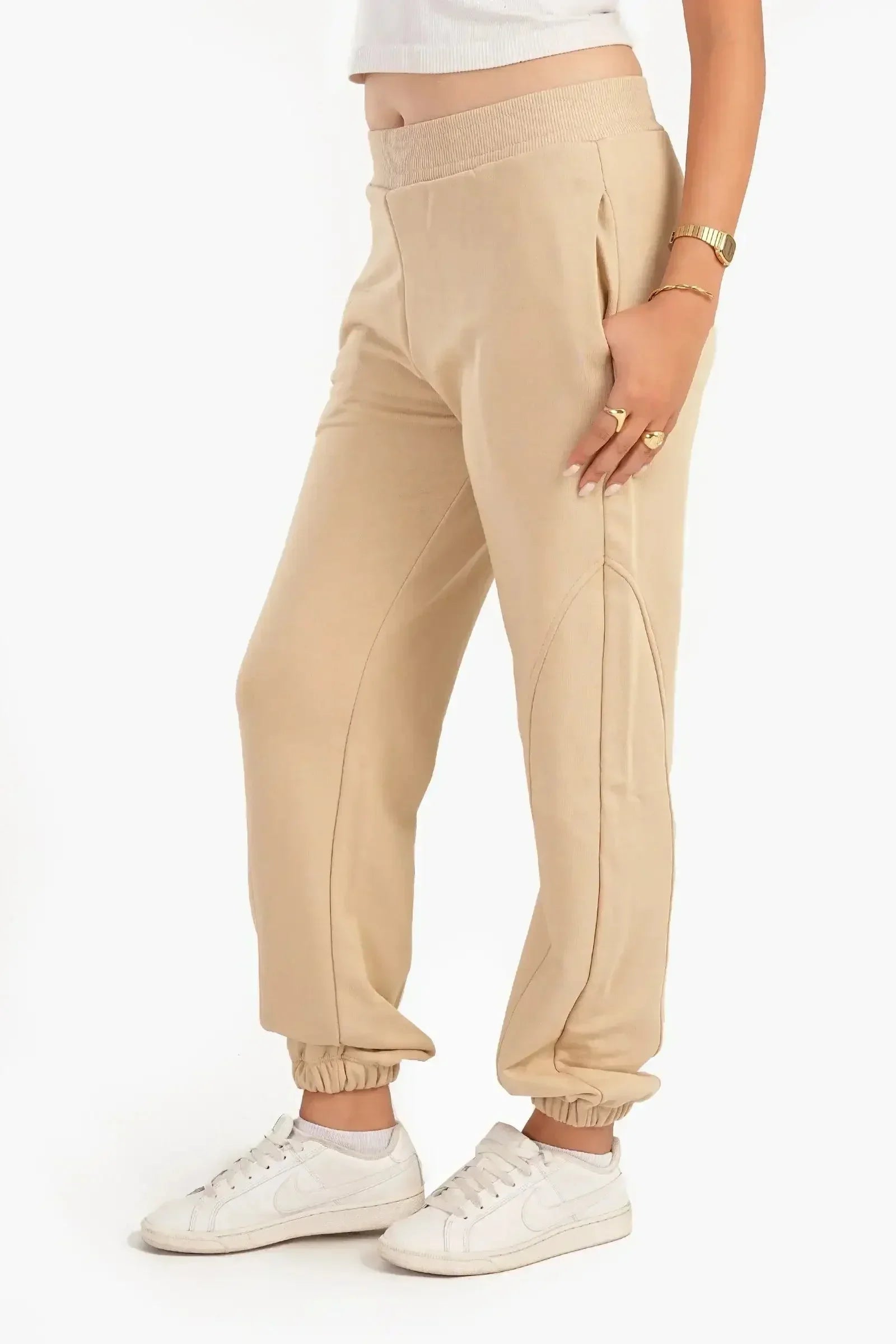 Carina - Milton Beige Lounge Pants 2