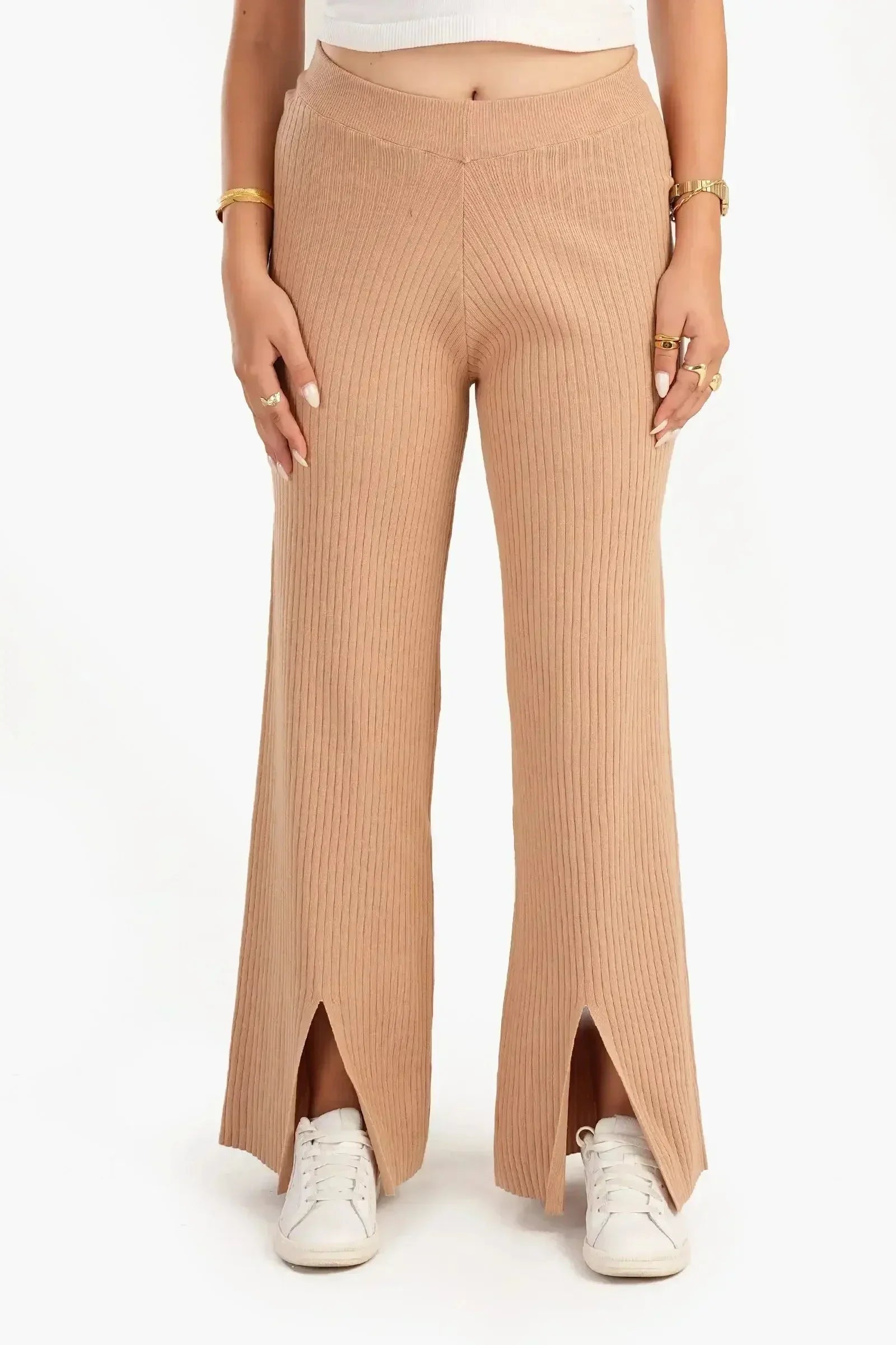 Carina - Lounge Pants with Front Slits 1