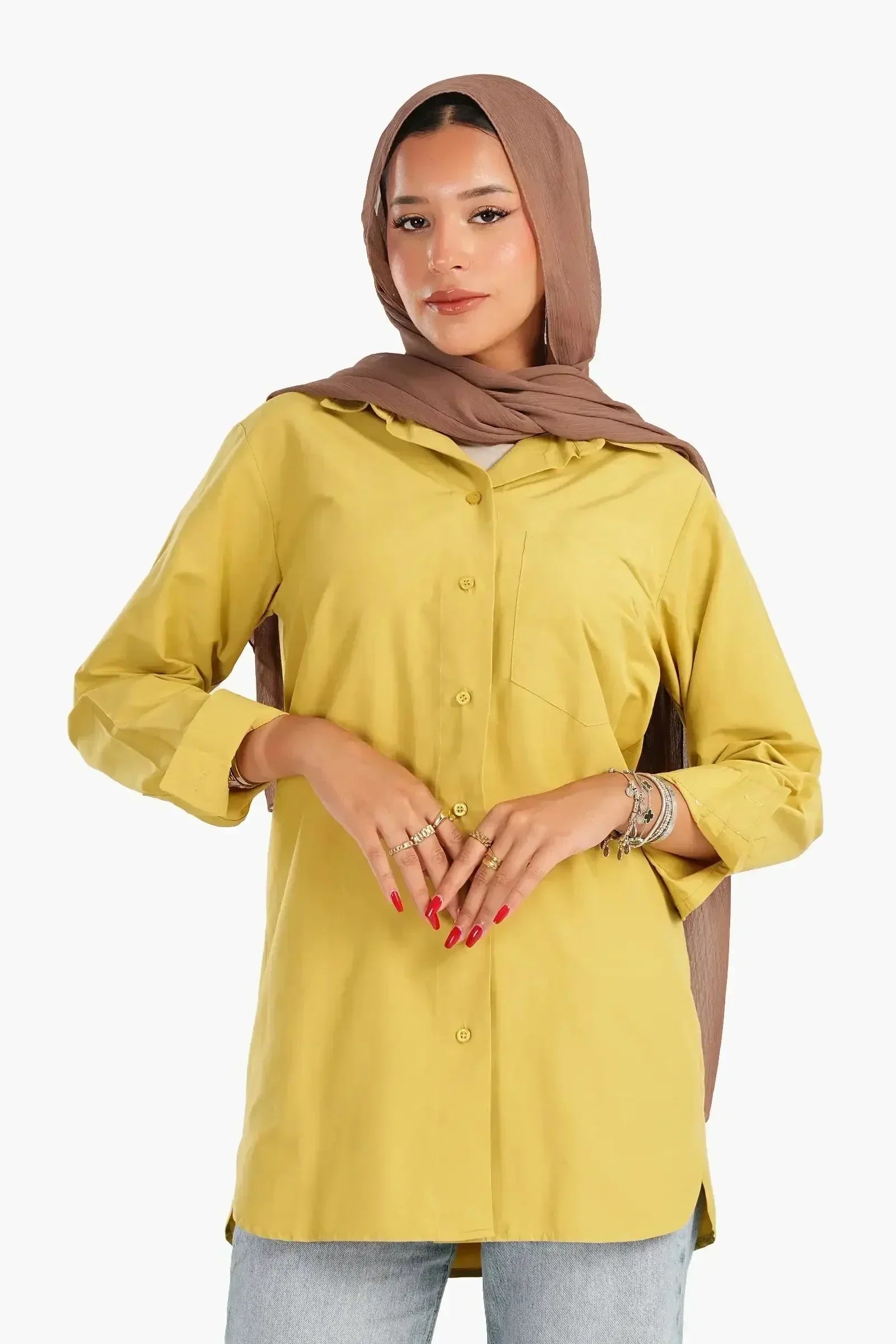 Carina - Poplin Shirt with Chest Pocket 4