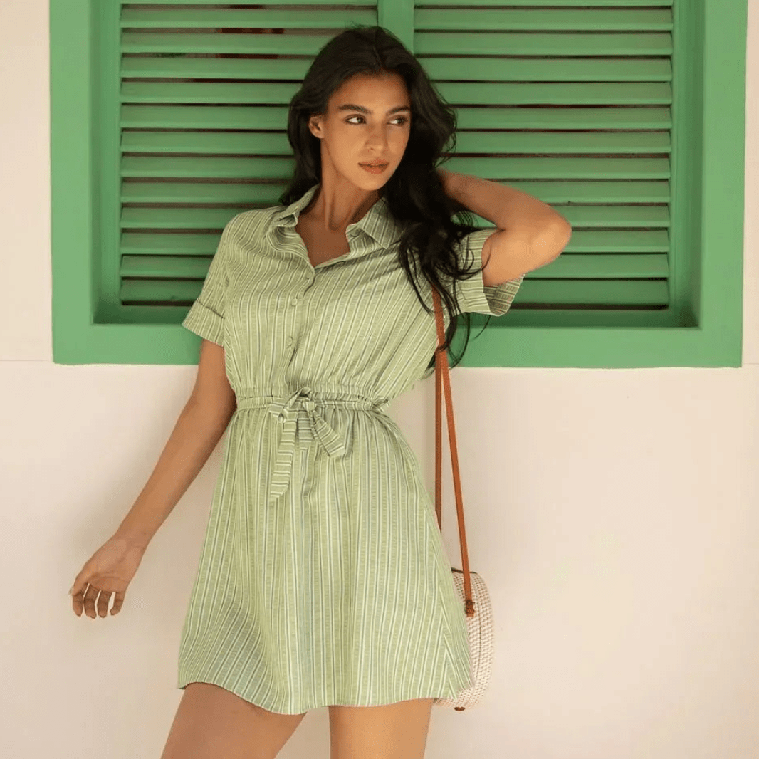 Claire Stripes Shirt Dress - KC Shop - Babazzaro