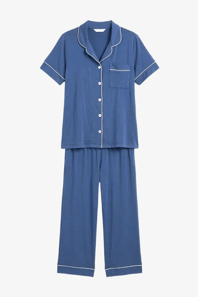 Classic Piping Pyjama Set - Carina - Babazzaro