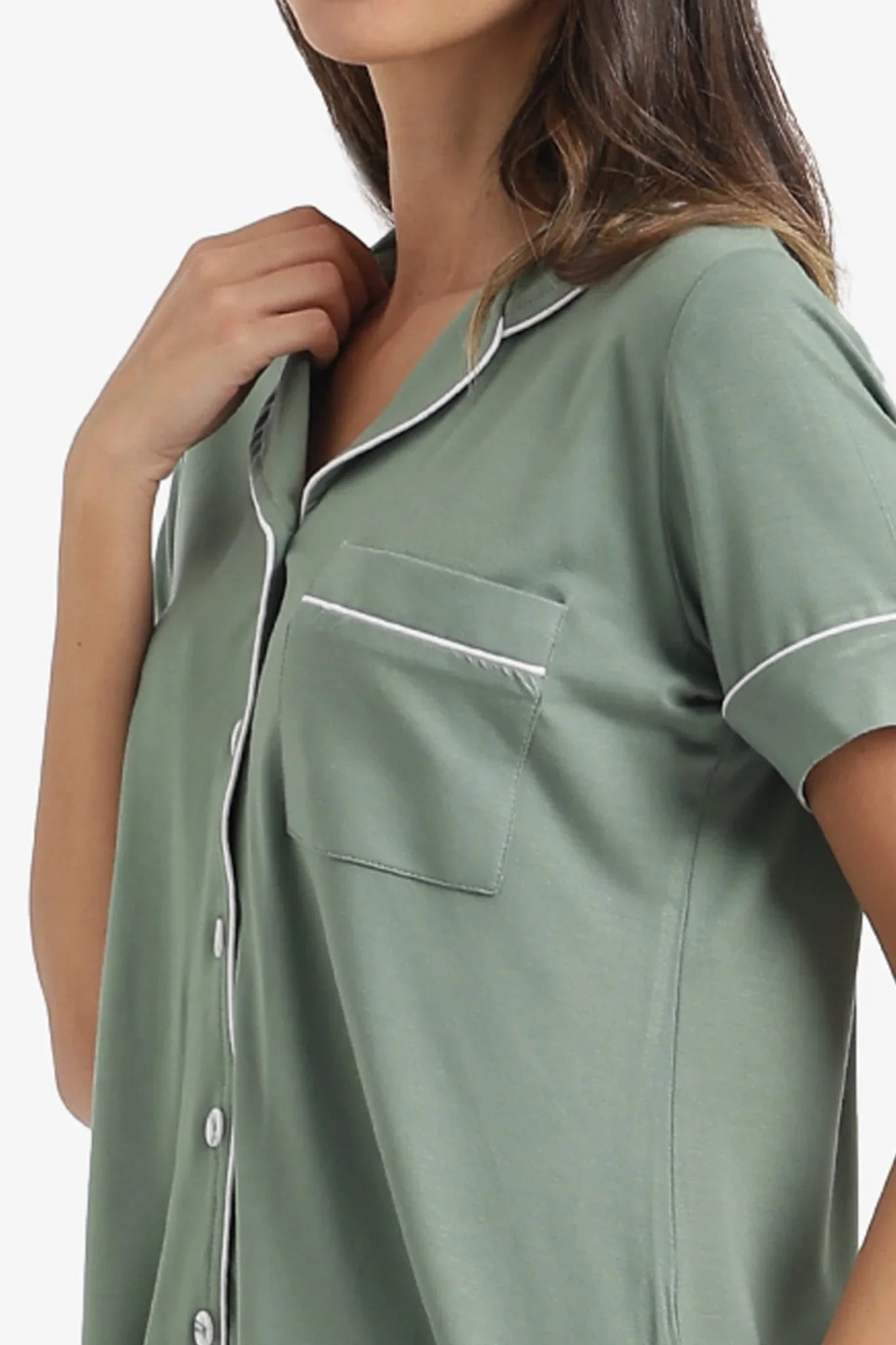 Classic Piping Pyjama Set - Carina - Babazzaro