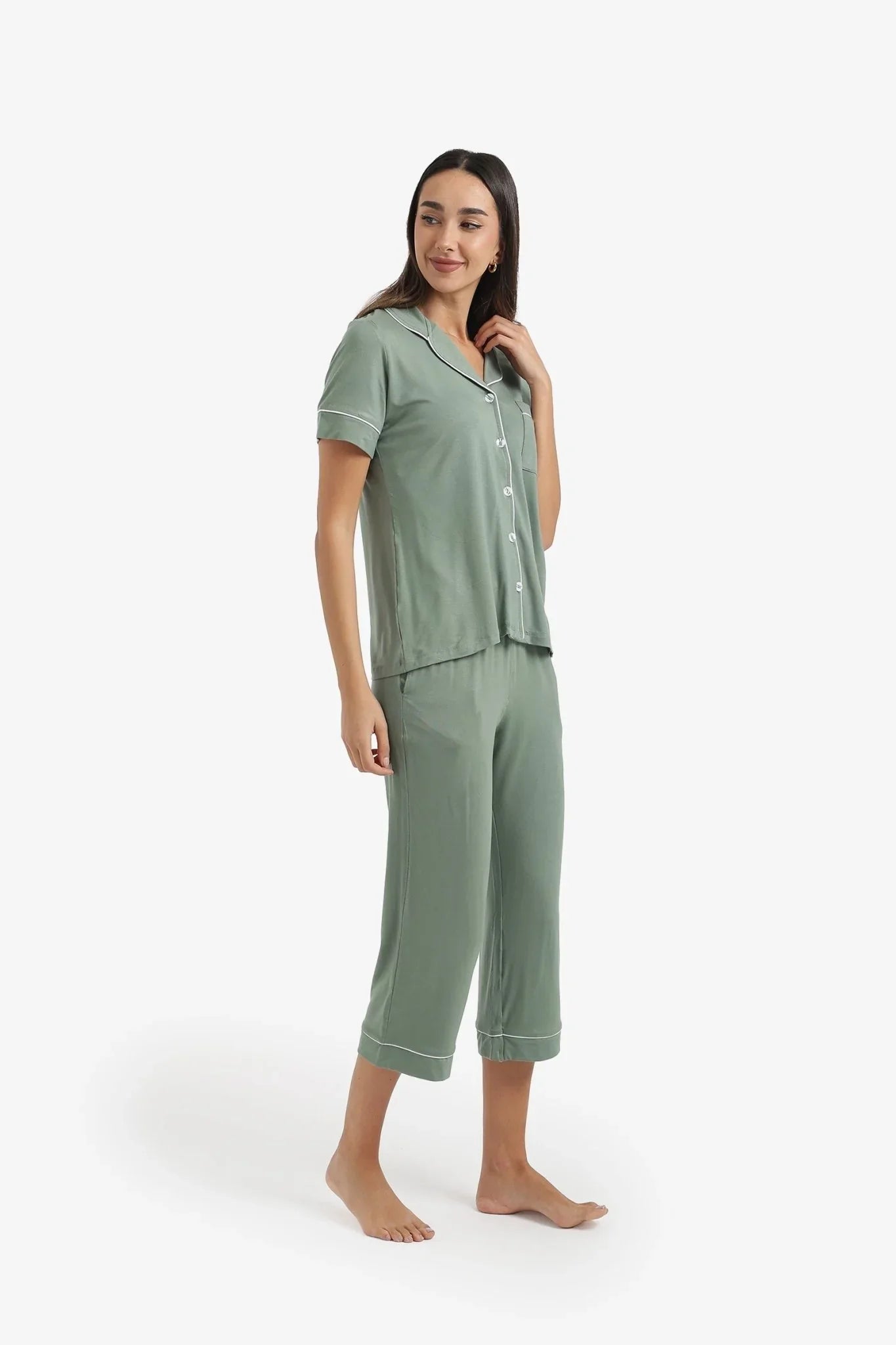 Classic Piping Pyjama Set - Carina - Babazzaro