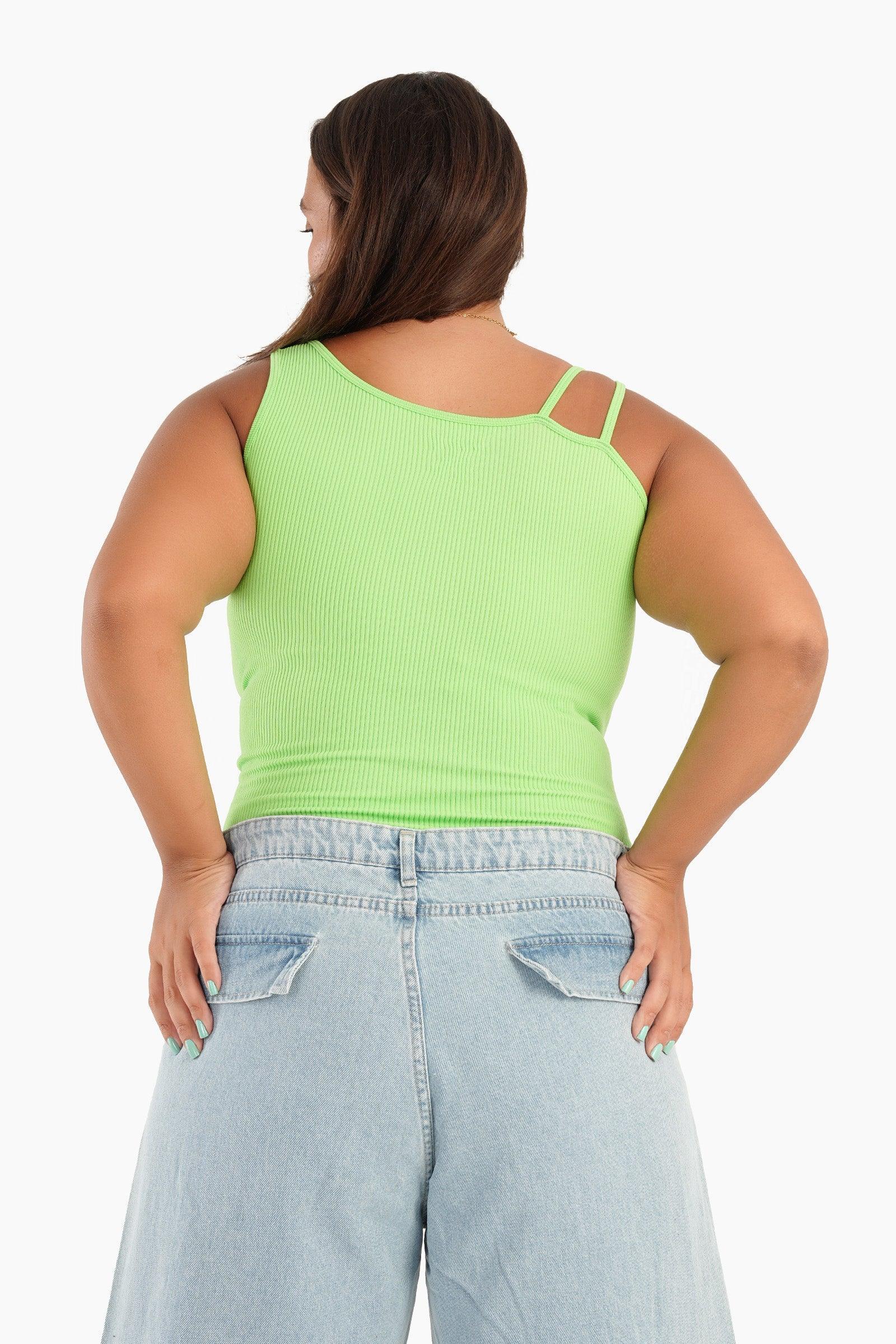 Clue - Asymmetrical One Shoulder Tank Top 6