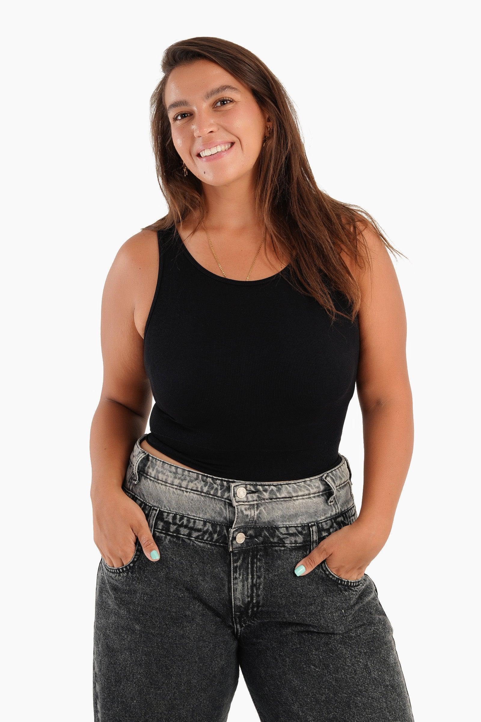 Clue - Sleeveless Ribbed Crop Top 2