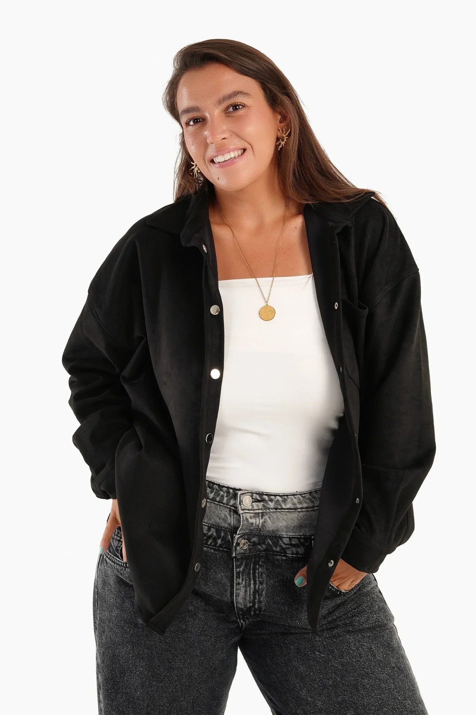 Clue - Snap Closure Lounge Shirt 8